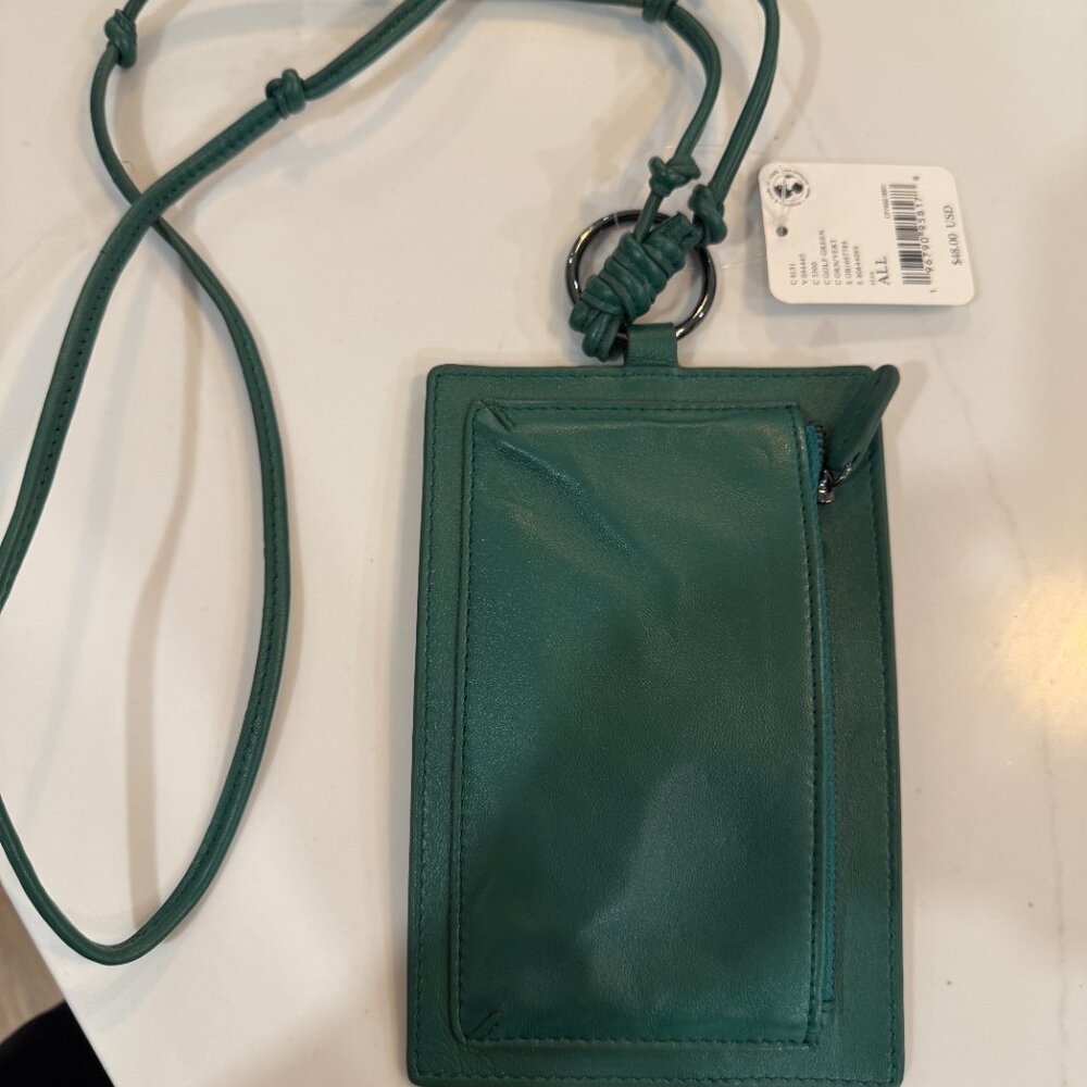 Free People Sun's Out Crossbody Wallet Bag in Green NWT - Picture 7 of 8